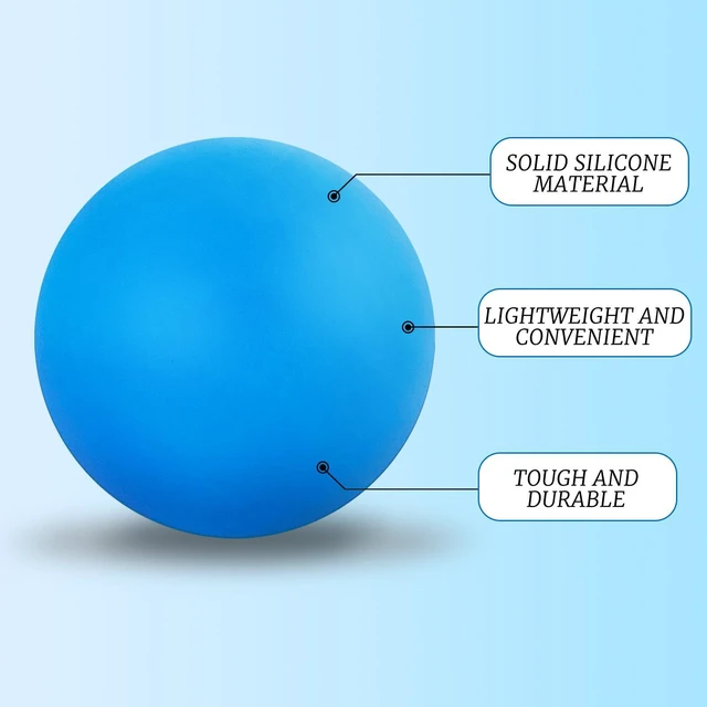 Alt view image 6 of 6 - Yoga Ball for Release, 2.5 Inch Silicone Therapy Ball, Deep Tissue Massage for Foot, Shoulder and Back Pain, Handheld Trigger Point Scooch Ball, Exercise Recovery & Physical Therapy Tool