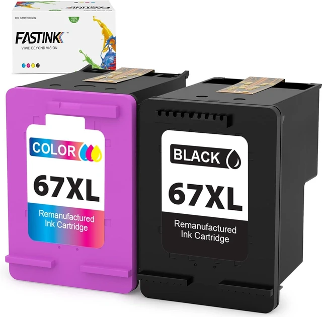 Alt view image 8 of 14 - Remanufactured 67XL Ink Cartridge Black Color Combo Pack,High-Yield,Replacement 67 XL 67XL hp67xlblk DeskJet 2755e 4155e, 4155 4100 2700 Envy Pro 6455e 6000 6455 6055e 6055 Printer