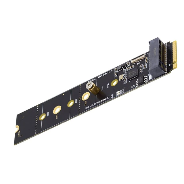 Alt view image 6 of 10 - Cablecc SATA NGFF Key B+M SSD to NVME M-Key Motherboard Desktop Adapter Converter SSD Card JMB582 2280