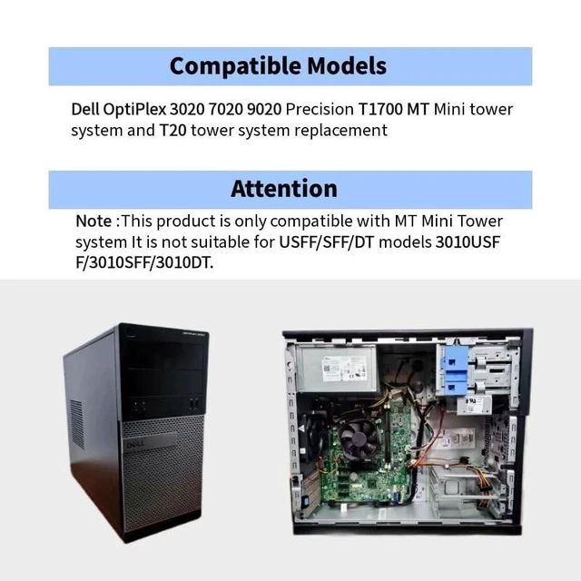 Alt view image 10 of 10 - New 290W Power Supply Replacement for Dell Optiplex 3020 7020 9020/ Precision T1700/ PowerEdge T20 (MT Mini Tower)(P/N: RVTHD KPRG9 HYV3H H290AM-00 D290A001L L290AM-00 PS-3291-1DF H290EM-00)