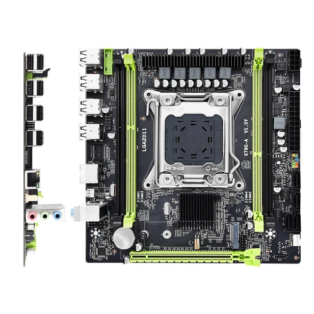 Alt view image 9 of 10 - X79 G A Motherboard M-ATX LGA 2011 Support Dual Channels DDR3 NVME M.2 Placa Mae for XEON E5 V1 V2 CPU