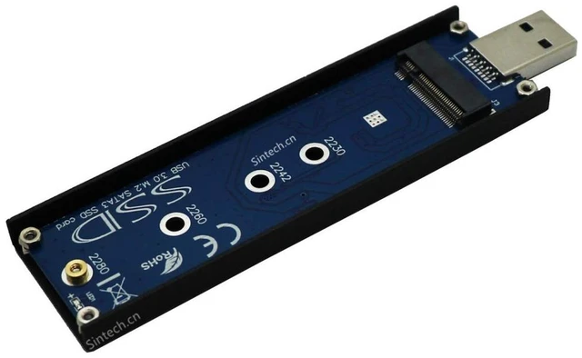 Alt view image 6 of 8 - M2 SSD USB,USB 3.0 M.2 SATA 3 SSD Card,NGFF B-M Key External Case with USB 3.1 Type C Connector