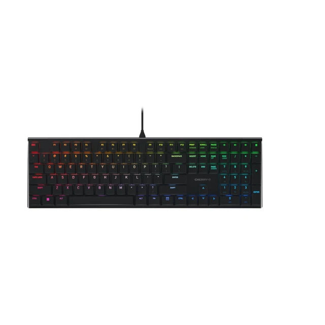 Alt view image 6 of 10 - Cherry MX 10.0N RGB Mechanical Keyboard MX Low Profile Speed switches, Aluminum housing, Premium Keyboard for Gaming and Work. G8A-25010LVBUS-2