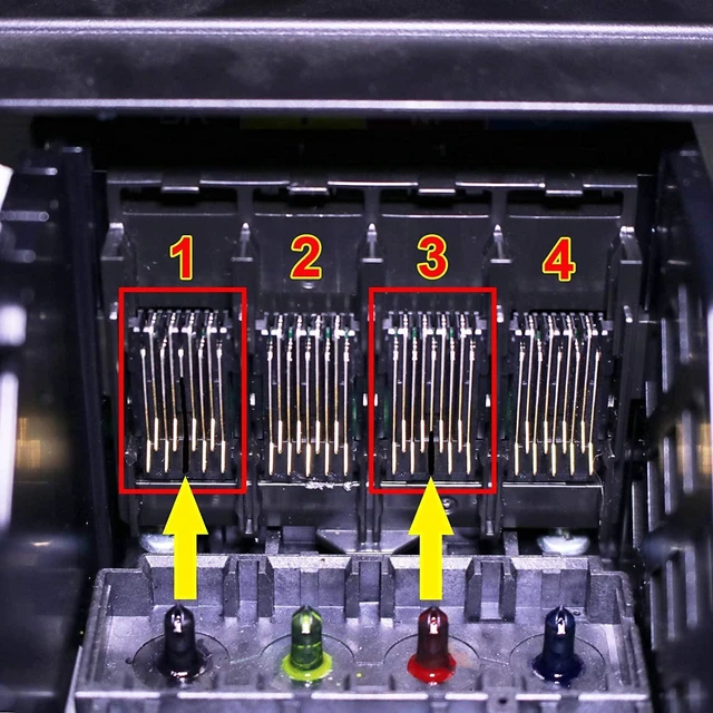 Alt view image 8 of 8 - Ink Cartridge Chip Connector Holder 2Pcs CSIC Assy for EC-C7000 EC-4040 EC-4020 EC-4030 WF-7820 WF-7840 WF-4730 WF-4720 WF-4740 WF-4734 WF-7820 WF-7840 XP-4100 XP-4105