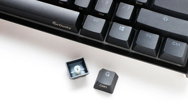 Alt view image 8 of 10 - Ducky One 2 Pro 60% Mechanical Keyboard: Quack Mechanics Dampening, Gateron Silent Brown Switches, High-Density PBT doubleshot Keycaps, RGB, US, Blackout