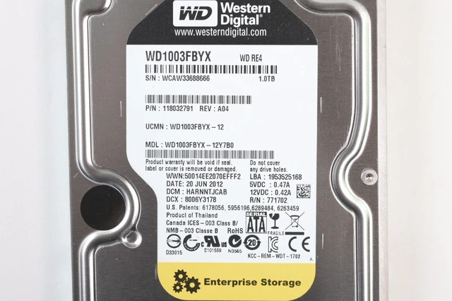 Alt view image 9 of 14 - EMC 1TB 7200RPM SATA 3Gb/s 3.5-inch Hard Drive 005032948