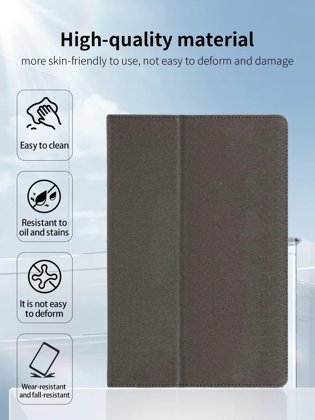 Alt view image 10 of 10 - Case for Headwolf WPad7 Tablet 11 inch Tablets,UYRUREL Leather Slim Folding Stand Cover with Hand Strap Magnet for Men Women Full Protection,Black.