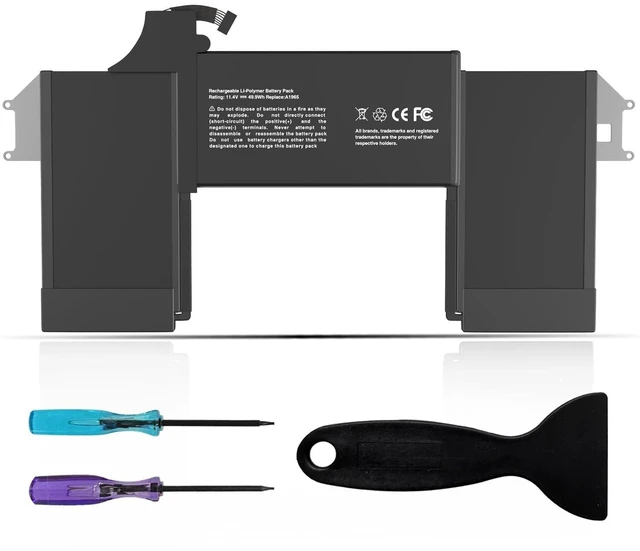 Alt view image 11 of 12 - ASODI A1965 Laptop Battery Replacement for MacBook Air 13 inch Retina A1932 (2018-2019) A2179 2020 EMC 3302 3184 11.4V 55 Wh