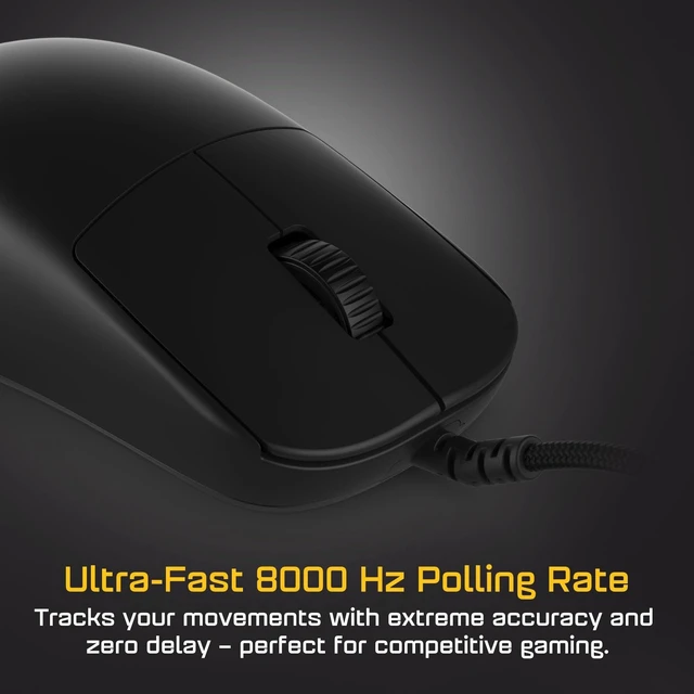 Alt view image 12 of 12 - ENDGAME GEAR OP1 8k v2 Black Esports Gaming Mouse with Cable, 30K DPI Optical Sensor, 8000Hz Polling, Hot-Swappable Switches & Claw-Grip Design