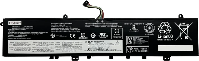Alt view image 7 of 12 - L18D4PF1 Laptop Battery 69Wh 4510mAh 4-Cell 15.36V Compatible with Lenovo Yoga 9-15IMH5 / ideapad Yoga C940-15IRH Series L18M4PF1