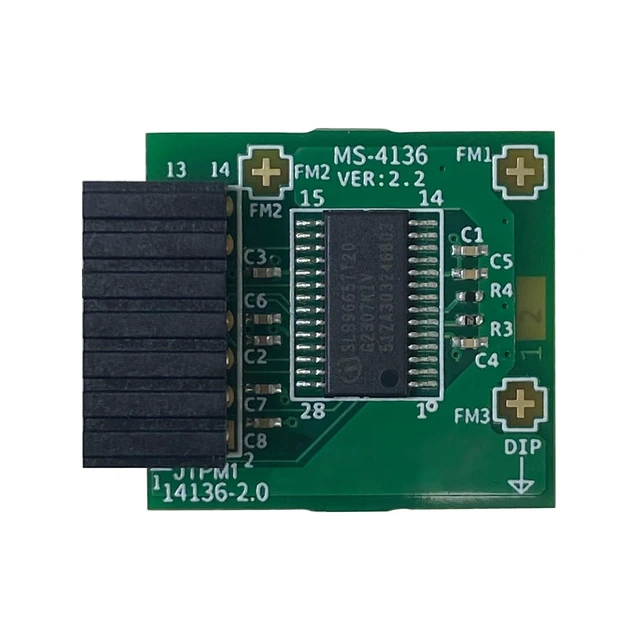Alt view image 7 of 10 - TPM2.0 Module LPC 14Pin for Infineon SLB9665 for MSI Motherboard Compatible with TPM 2.0 Module MS-4136