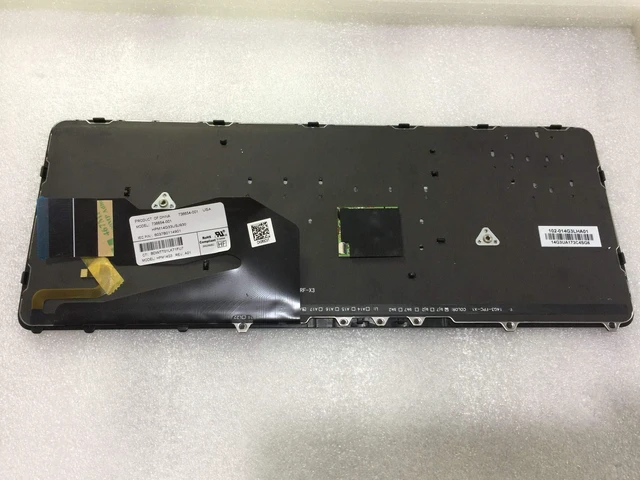 Alt view image 6 of 6 - SOUTHERNINTL Repalcement for HP EliteBook 740 750 840 850 G1 G2 ZBook 14 US Keyboard with Black Frame & Mouse Point Backlight 736654-001 731179-001