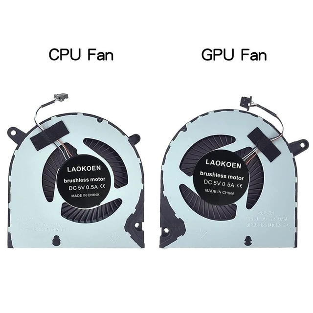 Alt view image 8 of 10 - New Replacement Cooling Fans for Dell G3 3590 G3-3590 Series Laptop FLLK FLLJ P/N: 0160GM 04NYWG EG75070S1-1C060-S9A EG75070S1-1C070-S9A