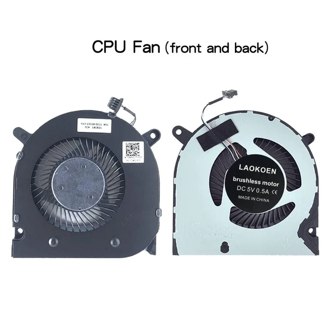 Alt view image 9 of 10 - New Replacement Cooling Fans for Dell G3 3590 G3-3590 Series Laptop FLLK FLLJ P/N: 0160GM 04NYWG EG75070S1-1C060-S9A EG75070S1-1C070-S9A