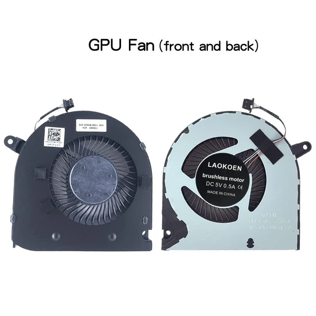 Alt view image 10 of 10 - New Replacement Cooling Fans for Dell G3 3590 G3-3590 Series Laptop FLLK FLLJ P/N: 0160GM 04NYWG EG75070S1-1C060-S9A EG75070S1-1C070-S9A