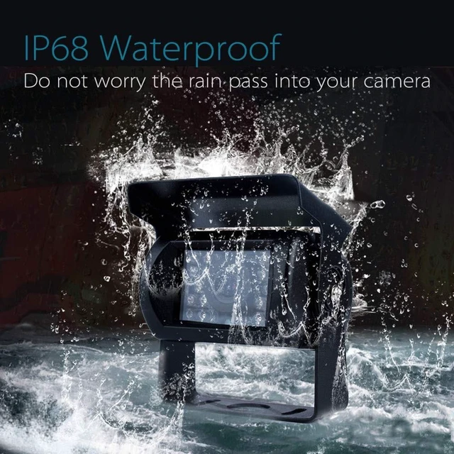 Alt view image 9 of 10 - Backup Camera with 4-Pin Connector for Truck Rear View System, Universal Connector, High Level Waterproof and Superior 18 Infrared LED Night Vision