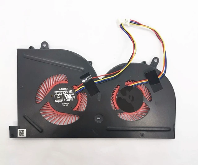 Alt view image 8 of 8 - Fleshy Leaf CPU+GPU Cooling Fan Replacement for Msi GS63 GS63VR 6RF 7RF GS73 GS73VR 6RF 7RF 7RG MS-17B1 MS-17B2 MS-16K2 MS-16K3 MS-16K4 MS-16K5 Stealth Pro BS5005HS-U2F1 BS5005HS-U2L1