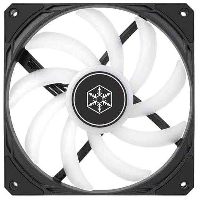 Alt view image 7 of 10 - Silverstone Technology Air Slimmer 140 Enhanced Performance 140mm Slim Fan with Full-Range PWM, ARGB Lighting and Shark Force Technology, (SST-AS140B-ARGB)
