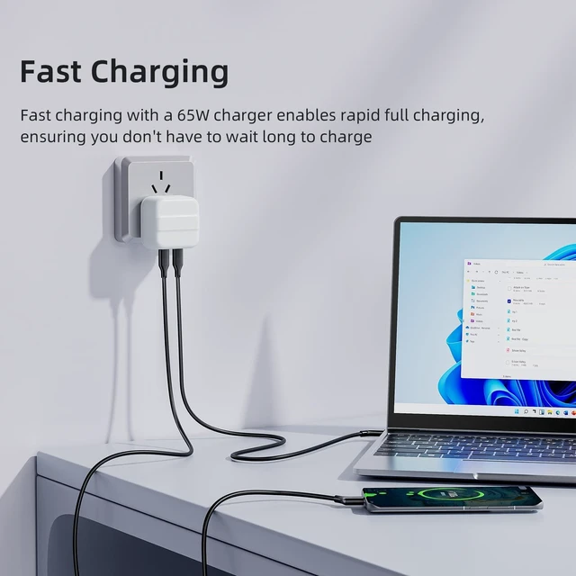 Alt view image 8 of 10 - NEXHYPE AR Glasses Cable USB to USB-C, Portable AR Smart Glasses Charger Adapter Type-C Data Cable for Watching Movies and Playing Games for Xreal Rokid RayNeo Viture AR (39.3 Inches)