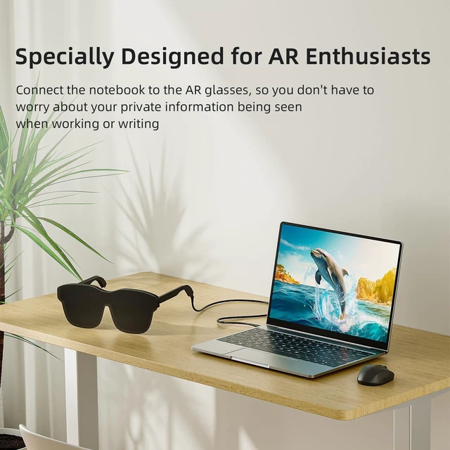 Alt view image 7 of 10 - NEXHYPE AR Glasses Cable USB to USB-C, Portable AR Smart Glasses Charger Adapter Type-C Data Cable for Watching Movies and Playing Games for Xreal Rokid RayNeo Viture AR (39.3 Inches)