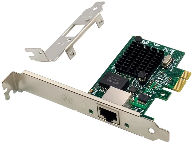 Alt view image 8 of 14 - PCIe Gigabit Ethernet Server Adapter with Broadcom NetXtreme BCM5751 10/100/1000Mbps Gigabit Desktop PCI-E Network Card NIC