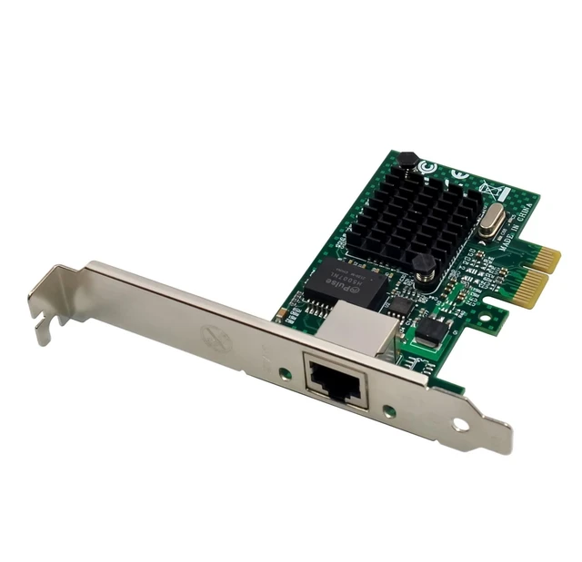Alt view image 9 of 14 - PCIe Gigabit Ethernet Server Adapter with Broadcom NetXtreme BCM5751 10/100/1000Mbps Gigabit Desktop PCI-E Network Card NIC