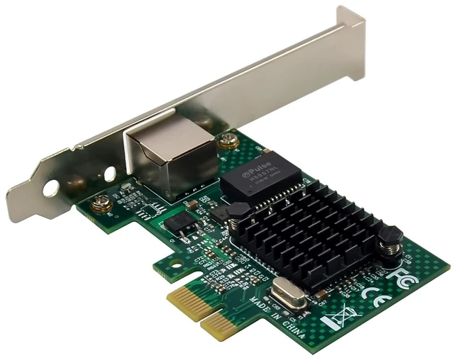 Alt view image 10 of 14 - PCIe Gigabit Ethernet Server Adapter with Broadcom NetXtreme BCM5751 10/100/1000Mbps Gigabit Desktop PCI-E Network Card NIC