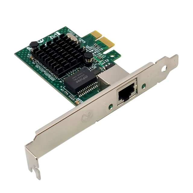 Alt view image 11 of 14 - PCIe Gigabit Ethernet Server Adapter with Broadcom NetXtreme BCM5751 10/100/1000Mbps Gigabit Desktop PCI-E Network Card NIC