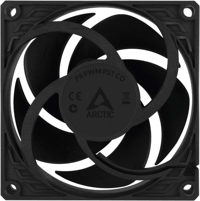 Alt view image 13 of 14 - ARCTIC P8 PWM PST CO - 80 mm Case Fan, PWM Sharing Technology (PST), Pressure-optimised, Dual Ball Bearing for Continuous Operation, Computer, 200-3000 RPM