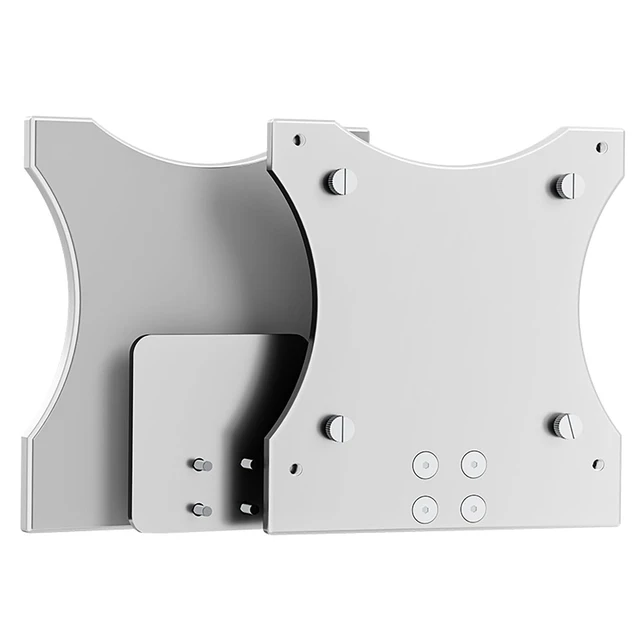 Alt view image 6 of 10 - VESA Mount Adapter for Apple Studio Display 27-inch, Aluminum Alloy Bracket with Silicone Cover, 75x100mm Mounting Plate, No Need to Remove Stand, Tool-Free Installation