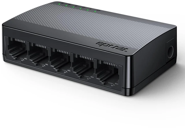 Alt view image 6 of 10 - Tenda SG105, 5 Port Gigabit Switch, Unmanaged Home Ethernet Switch, Office Ethernet Splitter, Plug & Play, Plastic Case, Desktop/ Wall-Mount, Fanless Quiet, Limited Lifetime Protection