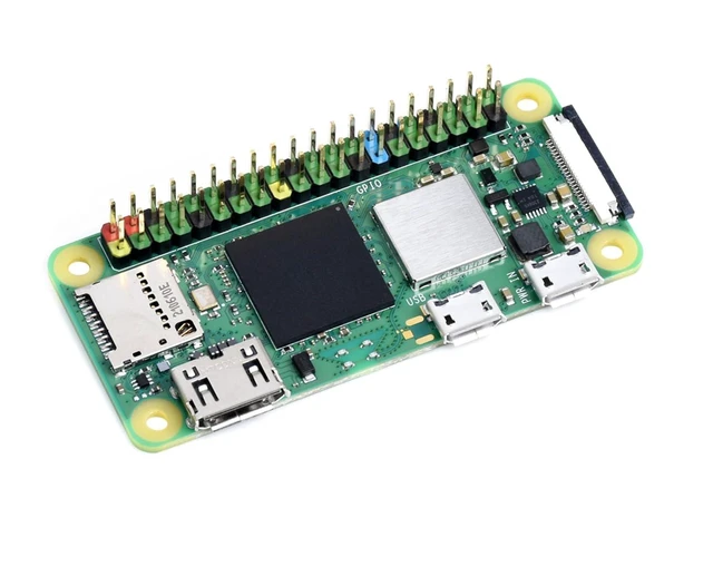 Alt view image 7 of 12 - Pi Zero 2 WH-Pi Zero 2 W with Color Pre Soldered Header, 1GHz Quad-Core Arm Cortex-A53 CPU, WiFi & Bluetooth 4.2 BLE, Five Times Faster