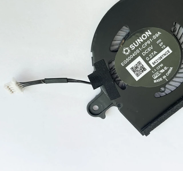 Alt view image 8 of 8 - Fleshy Leaf CPU Cooling Fan Replacement for Dell XPS 13 9380 7390 Series ND55C19-19A14 980WH 0980WH
