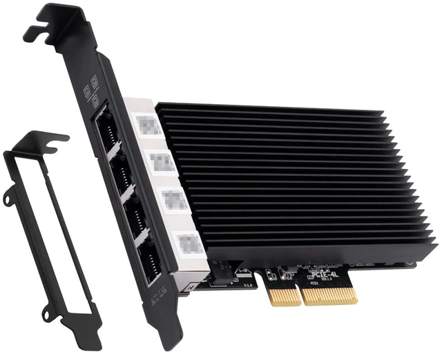 Alt view image 6 of 10 - 2.5G PCIe Ethernet Card with Intel I226 Chip, 2500Mbps Gigabit Network Adapter to PCIE X4 X8 X16 NIC for Windows 10/11, Windows Server 2019/2022; Linux