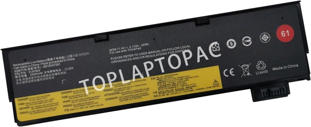 Alt view image 8 of 14 - 01AV423 01AV424 01AV422 SB10K97579 SB10K97581 11.4V 24Wh 2080mAh Laptop Battery Compatible with Lenovo ThinkPad T470 T570 A475 A485 T480 T580 P51S P52S TP25 61 Series Notebook