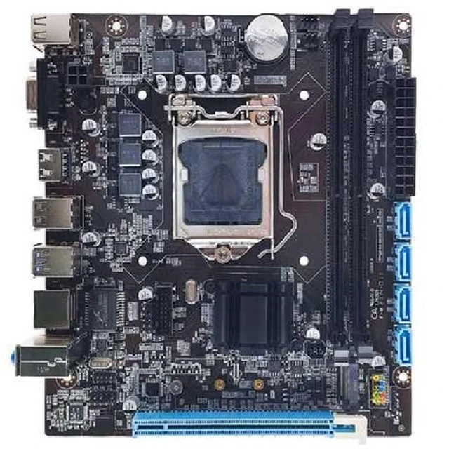 Alt view image 12 of 12 - H110 Computer Motherboard Supports LGA1151 6/7 Generation CPU Dual-Channel DDR4 RAM+G3900 CPU+SATA Cable+Thermal Grease