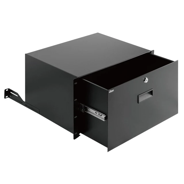 Alt view image 6 of 10 - Tecmojo 6U Rack Drawer,Rack Mount Drawer for 19in Network Equipment/Server/AV Rack or Cabinet Enclosure,Sliding and Lockable Server Rack Drawer - Load-Bearing 44lb (20kg),with Cable Management Holes