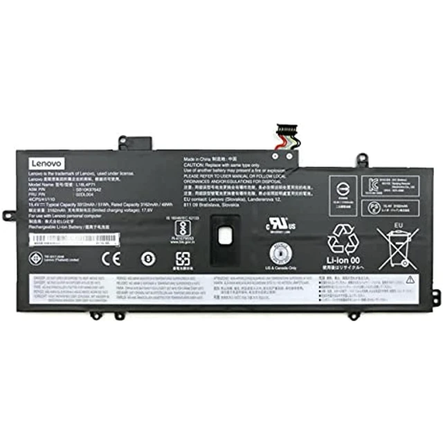 Alt view image 3 of 4 - Genuine Replacement 15.4V 51Wh 4Cell For Lenovo Thinkpad X1 Yoga 4Th Thinkpad X1 Yoga 5Th Thinkpad X1 Carbon 7Th Thinkpad X1 Carbon 8Th Gen, 02Dl006, 5B10w51833, 5B10w51834, 5B10w51835