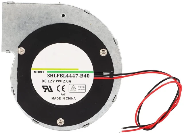 Alt view image 6 of 10 - Brushless 12V DC Blower Fan, Dual Ball Cooling Blower Fan 62.49CFM High Temperature Brushless Centrifugal Fan for Data Centers Light Weight