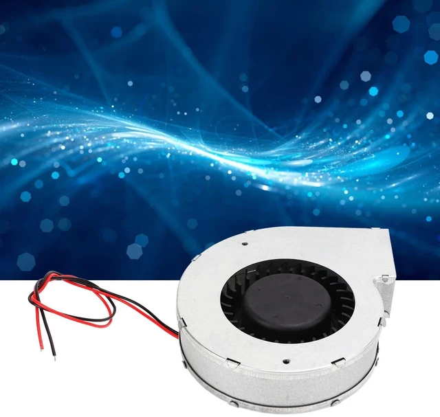 Alt view image 8 of 10 - Brushless 12V DC Blower Fan, Dual Ball Cooling Blower Fan 62.49CFM High Temperature Brushless Centrifugal Fan for Data Centers Light Weight