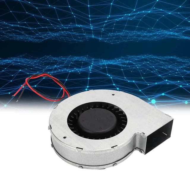Alt view image 10 of 10 - Brushless 12V DC Blower Fan, Dual Ball Cooling Blower Fan 62.49CFM High Temperature Brushless Centrifugal Fan for Data Centers Light Weight