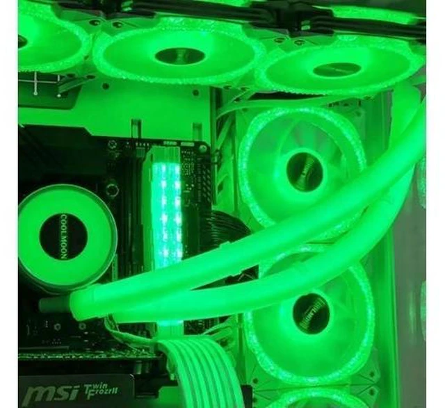 Alt view image 11 of 11 - 2pcs ARGB LED AIO Tube Sleeve Silicone Luminous Sleeve Water Cooling Raditor Tube 5V 3PIN ARGB 4PIN for Computer Case