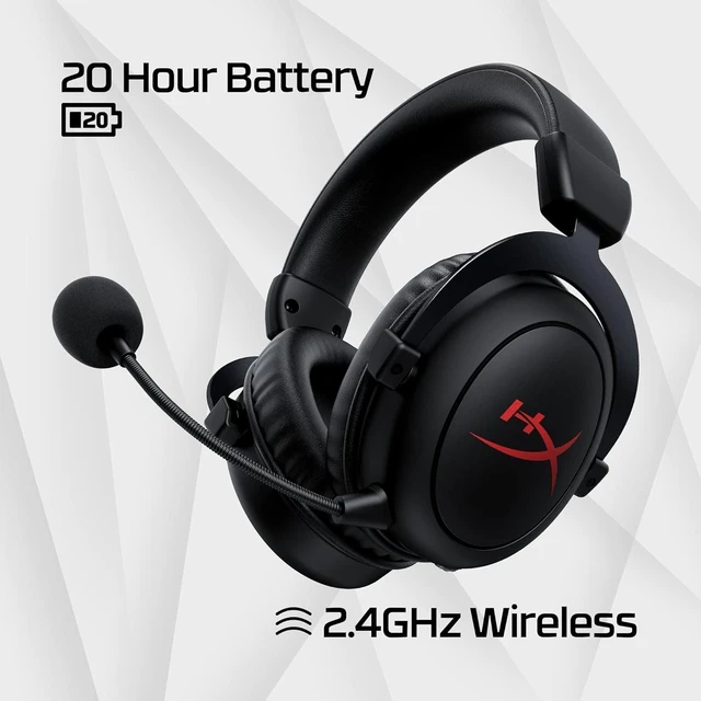 Alt view image 8 of 10 - HyperX Cloud Core Wireless Gaming Headset for PC, DTS Headphone:X Spatial Audio, Memory Foam Ear Pads, Durable Aluminum Frame, Detachable Noise Cancelling Microphone,Black (4P5D5AA)
