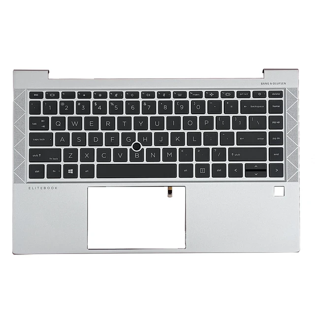 Alt view image 6 of 10 - M07090-001 M36312-001 Replacement for HP Elitebook 840 G7 840 G8 Laptop Upper Top Cover Case Palmrest Backlit US Keyboard Assembly Part Silver