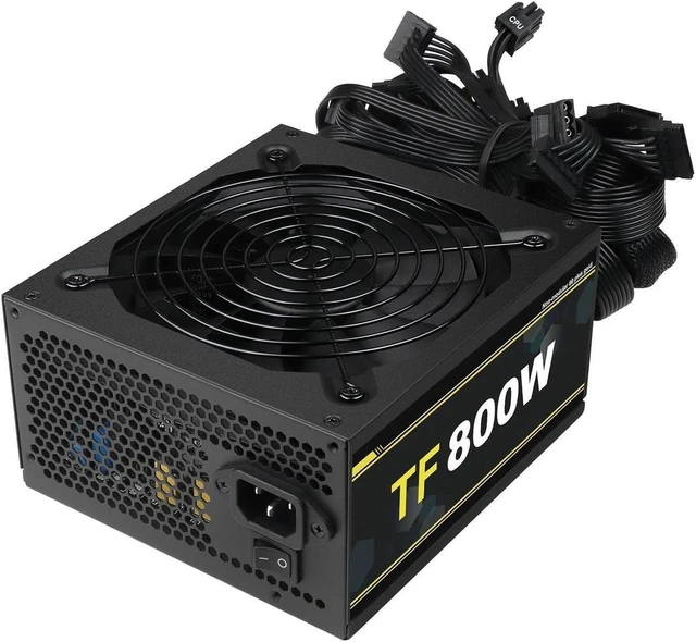 Alt view image 10 of 14 - 800W Power Supply Full Voltage 100-240V Active PFC Gaming PSU Computer Power Supplies Non-Modular 80 Plus Gold Power Supply for Desktop PC Server