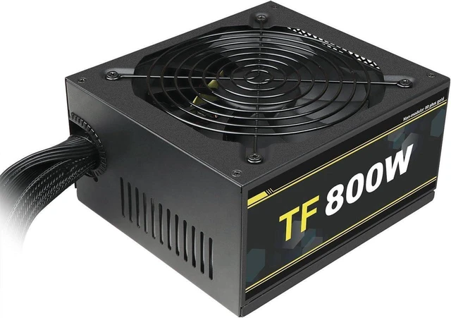 Alt view image 12 of 14 - 800W Power Supply Full Voltage 100-240V Active PFC Gaming PSU Computer Power Supplies Non-Modular 80 Plus Gold Power Supply for Desktop PC Server