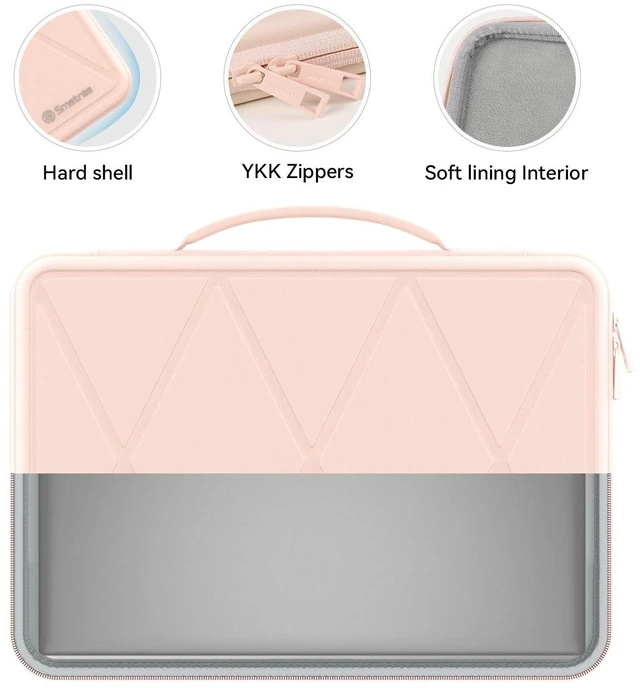 Alt view image 10 of 10 - Smatree Hard EVA Protective Sleeve Compatible for 16 inch DELL 16 DC16250/16 Plus, for 16 inch DELL Pro Max 16 MC16250/MC16255, for 16inch Dell-Pro 16 PC16250/Pro 16 Plus PB16250 Laptop, Pink (X8283P)