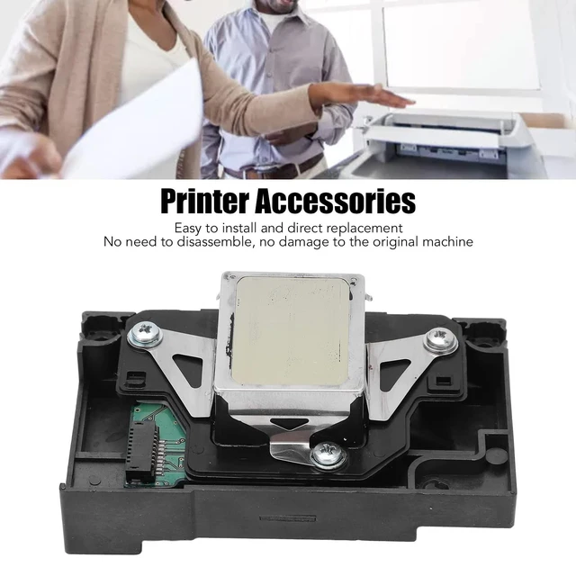 Alt view image 8 of 10 - Color Printhead for L1800 R390 270R 1430 1400 Print Head Replacement