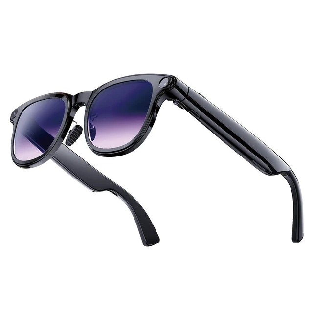 Alt view image 11 of 17 - AI Smart Glasses with 8MP Camera, Real-Time Translation & Object Recognition 1200P Video, 32MP Photo, Voice Assistant, WiFi Transfer For Meetings, Travel, Lecture Recording