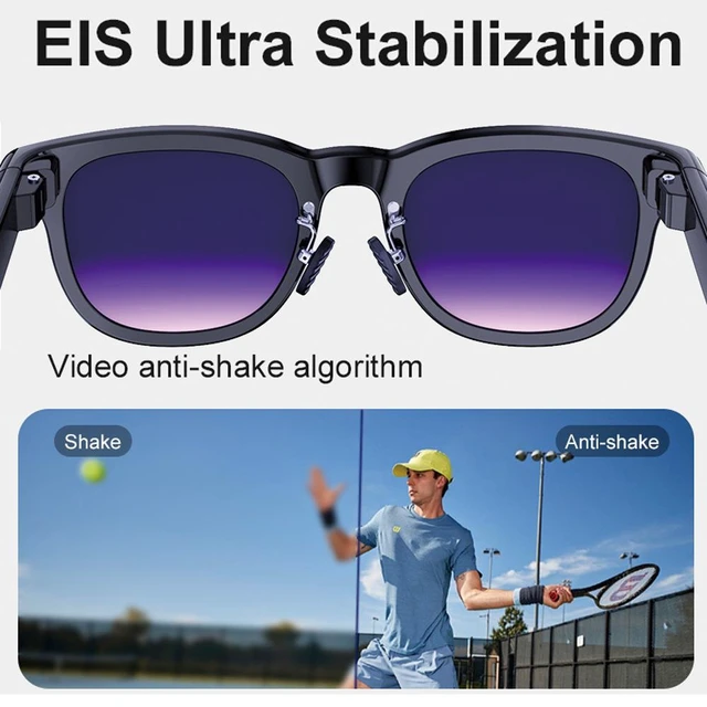 Alt view image 14 of 17 - AI Smart Glasses with 8MP Camera, Real-Time Translation & Object Recognition 1200P Video, 32MP Photo, Voice Assistant, WiFi Transfer For Meetings, Travel, Lecture Recording